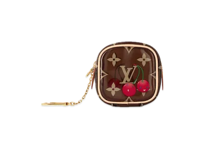 Louis Vuitton x Takashi Murakami Porto Monnaie Cube "Cherry Brown"