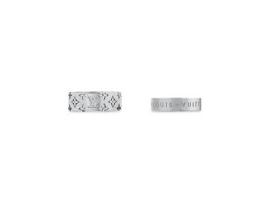 Louis Vuitton LV Mosaic Set of Rings "Ruthenium"