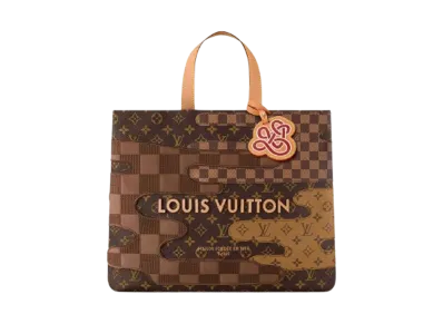 Louis Vuitton Shopper Tote MM Monogram Reverse & Damier Canvas "Brown"