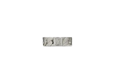 Louis Vuitton LV Mosaic Chain Ring "Silver"