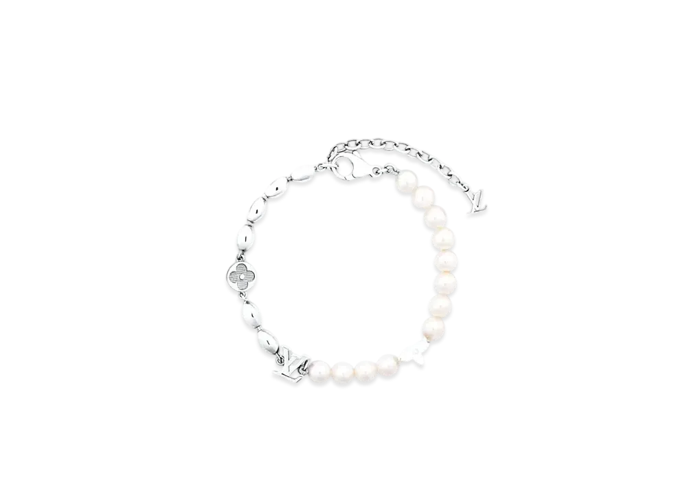 Louis Vuitton Pearls Fusion Bracelet "Silver"