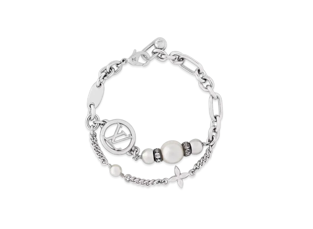 Louis Vuitton Midnight Pearl Bracelet "Palladium"