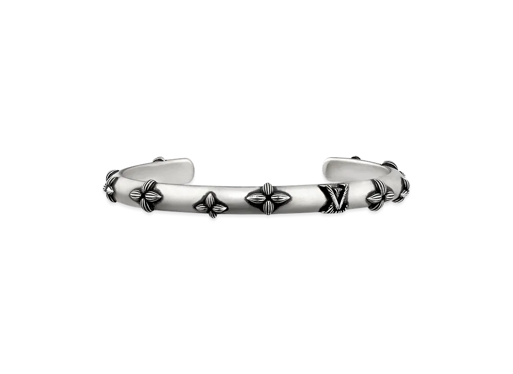 Louis Vuitton Cuff LV Whisper "Silver"