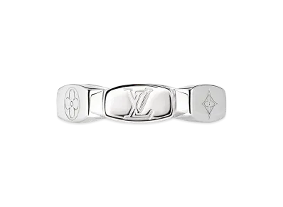 Louis Vuitton Ring LV Monogram Lovers "Silver"