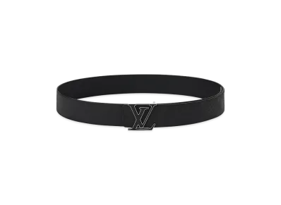 Louis Vuitton Belt LV Initials Monogram Reflective 40mm Reversible "Noir"