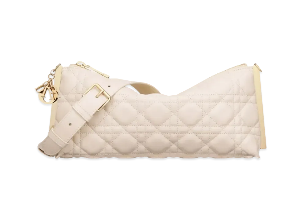 Dior Club Bag Cannage Lambskin "Dusty Ivory"