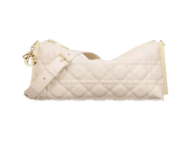 Dior Club Bag Cannage Lambskin "Dusty Ivory"