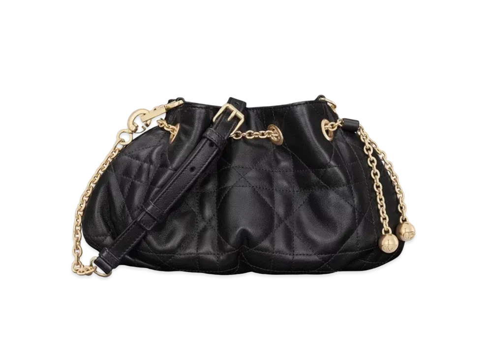 Dior Small Dior Ammi Bag Supple Macro Cannage Lambskin "Black"