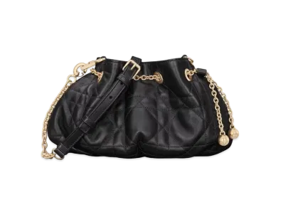 Dior Small Dior Ammi Bag Supple Macro Cannage Lambskin "Black"