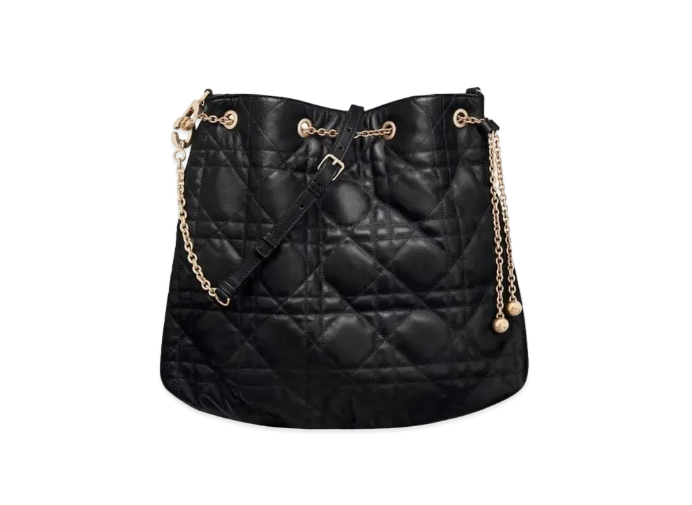 Dior Large Dior Ammi Bag Supple Macro Cannage Lambskin "Black"