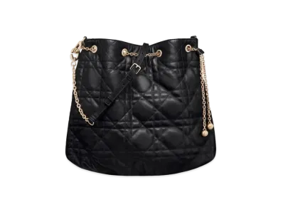 Dior Large Dior Ammi Bag Supple Macro Cannage Lambskin "Black"