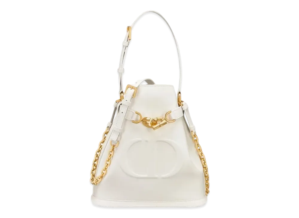 Dior Medium Cest Dior Bag CD Embossed Calfskin "Latte"
