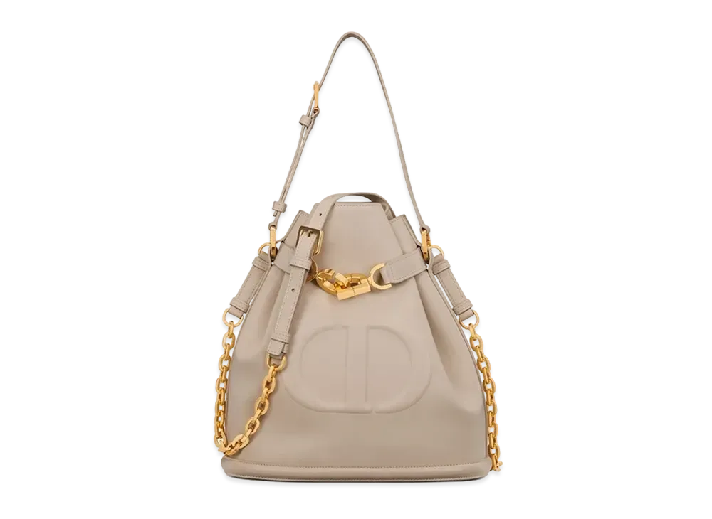 Dior Medium Cest Bag CD Embossed "Powder Beige"