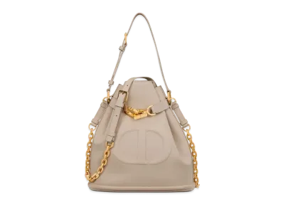 Dior Medium Cest Bag CD Embossed "Powder Beige"