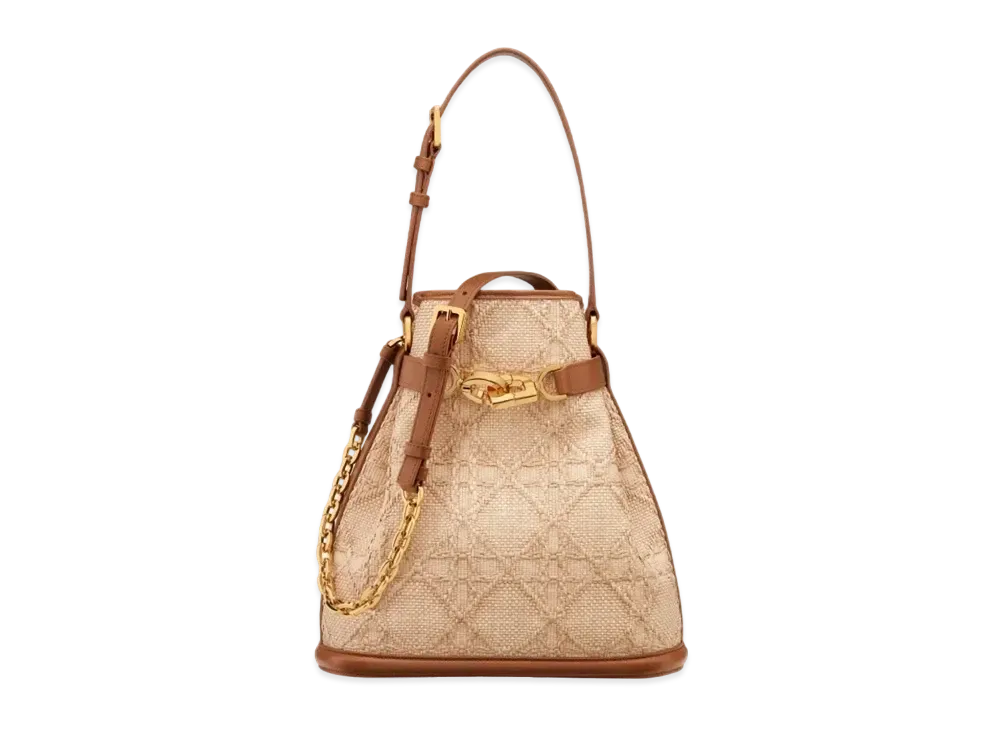 Dior Medium Cest Dior Bag Cannage Raffia "Natural"