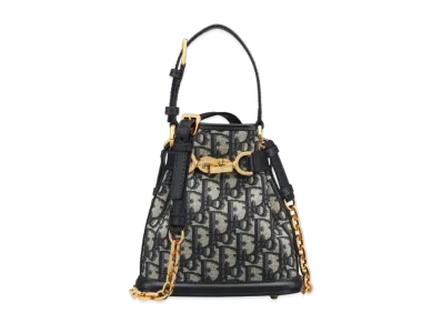 Dior Small Cest Dior Bag Dior Oblique Jacquard "Blue"