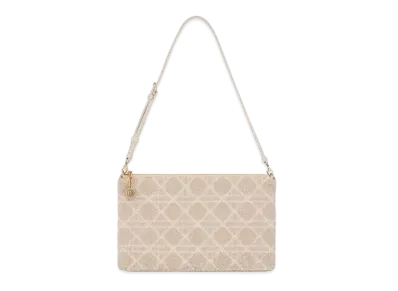 Dior Dream Bag Cannage Cotton Bead Embroidery "Dusty Ivory"