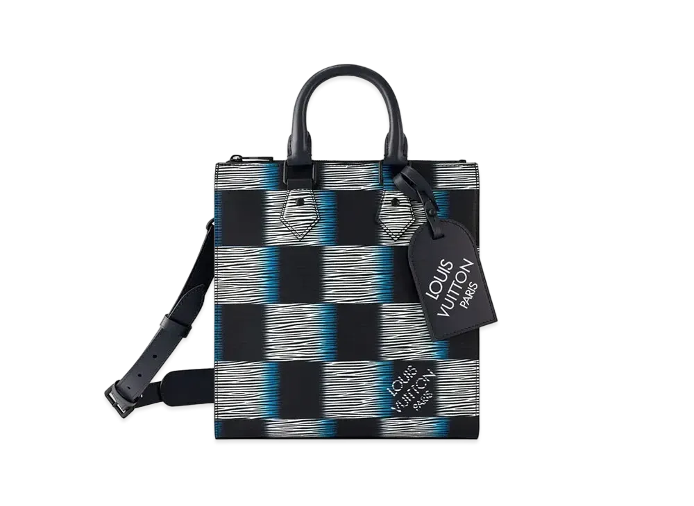 【激レア】ヴィトン ダミエ ラッシュ ヴェルティカル ブルー エピ XL 激レア】ヴィトン ダミエ ラッシュ ヴェルティカル ブルー エピ