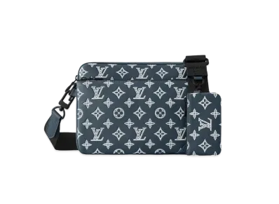Louis Vuitton Trio Messenger Monogram Shadow "Blue Marine"