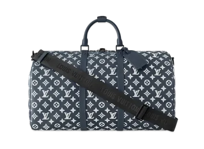 Louis Vuitton Keepall Bandouliere 50 Monogram Shadow "Blue Marine"