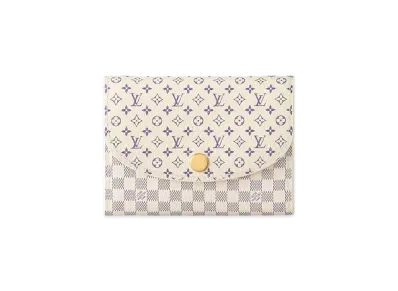Louis Vuitton Rosalie Coin Purse Damier Azur & Monogram Pattern "Azur Blue"