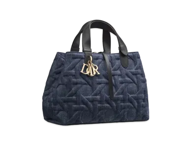 Dior Medium Dior Toujours Bag Graphic Cannage Denim "Blue"