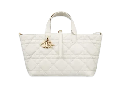 Dior Medium Toujours Bag Macro Cannage Calfskin "Latte"