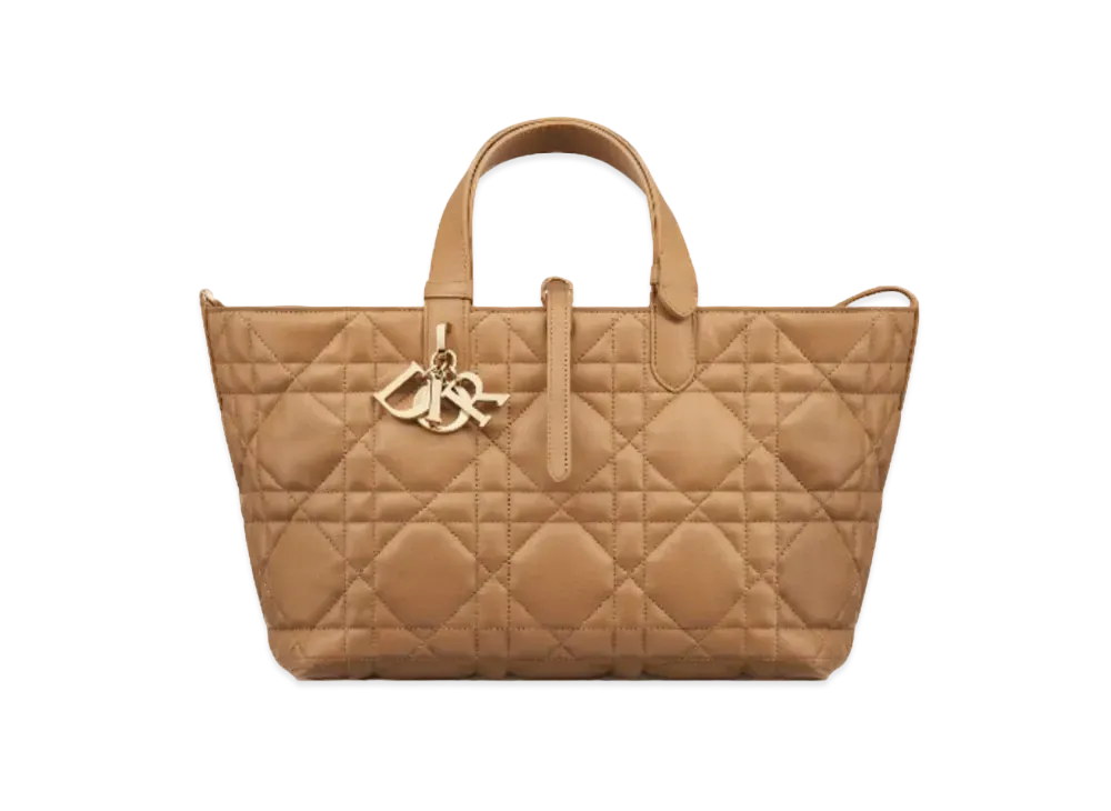Dior Medium Toujours Bag Macro Cannage Calfskin "Tan"