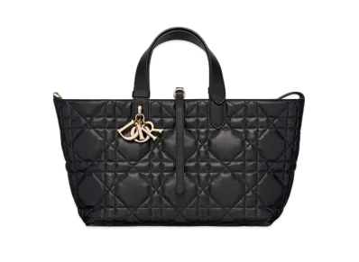Dior Medium Toujours Bag Macro Cannage Calfskin "Black"