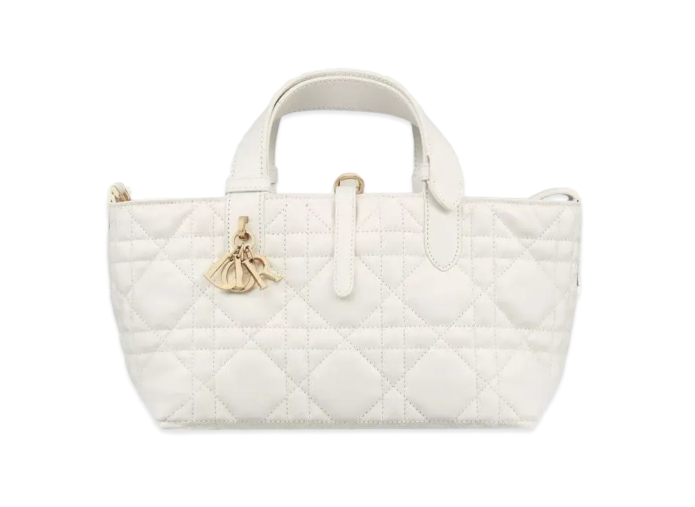 Dior Small Toujours Bag Macro Cannage Calfskin "Latte"