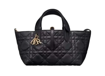 Dior Small Toujours Bag Macro Cannage Calfskin "Black"