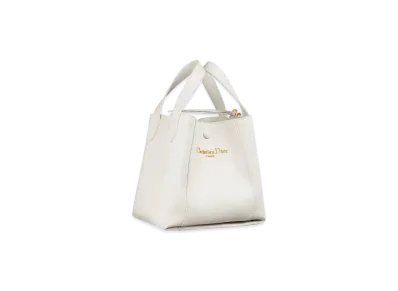 Dior Small Signature Bucket Bag Grained Calfskin "Latte"