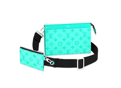 Louis Vuitton Gaston Wearable Wallet Taigarama "Miami Green"
