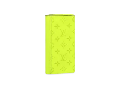 Louis Vuitton Brazza Wallet NM Taigarama "Neon Yellow"