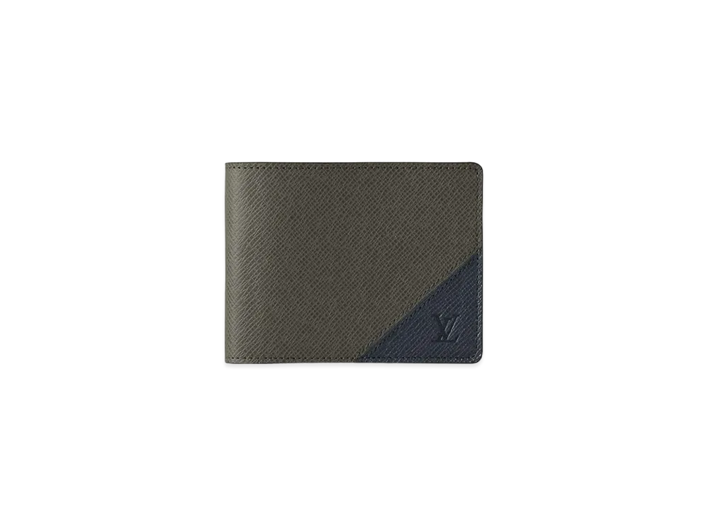 Louis Vuitton Multiple Wallet Taiga Leather "Vert Laurier/Bleu Minuit"