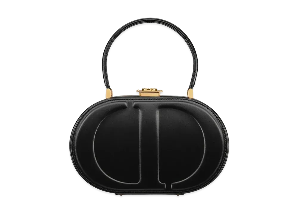 Dior CD Signature Oval Bag CD Embossed Box "Black"