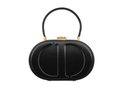 Dior CD Signature Oval Bag CD Embossed Box "Black"