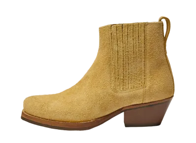 OUR LEGACY Cuban Boot Italian Suede Leather "Sand Hairy" M4197CSS