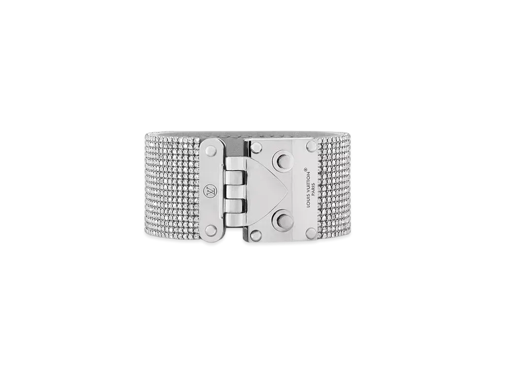 Louis Vuitton S-Lock Strass Cuff "Palladium"