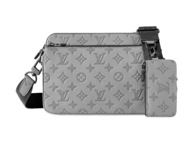 Louis Vuitton Trio Messenger Monogram Shadow "Anthracite Grey"