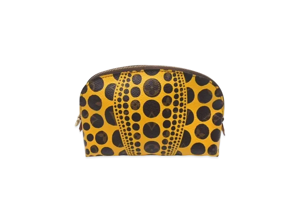 ルイヴィトン x 草間彌生 ポシェット・コスメティック モノグラム・パンプキン ドット "ジョーヌ" M47346