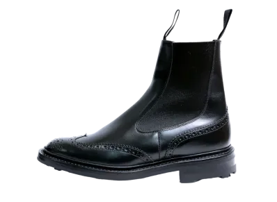 Tricker’s Side Gore Boots 5402R Calf "Black" M4878 Ridgeway Sole
