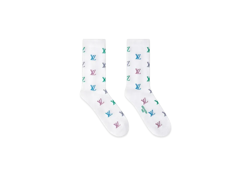 ルイヴィトン x 村上隆 ソックス モノグラム チェリー 