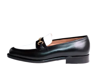 Tricker’s Bit Loafer Calf "Black/White" M5777 Leather Sole