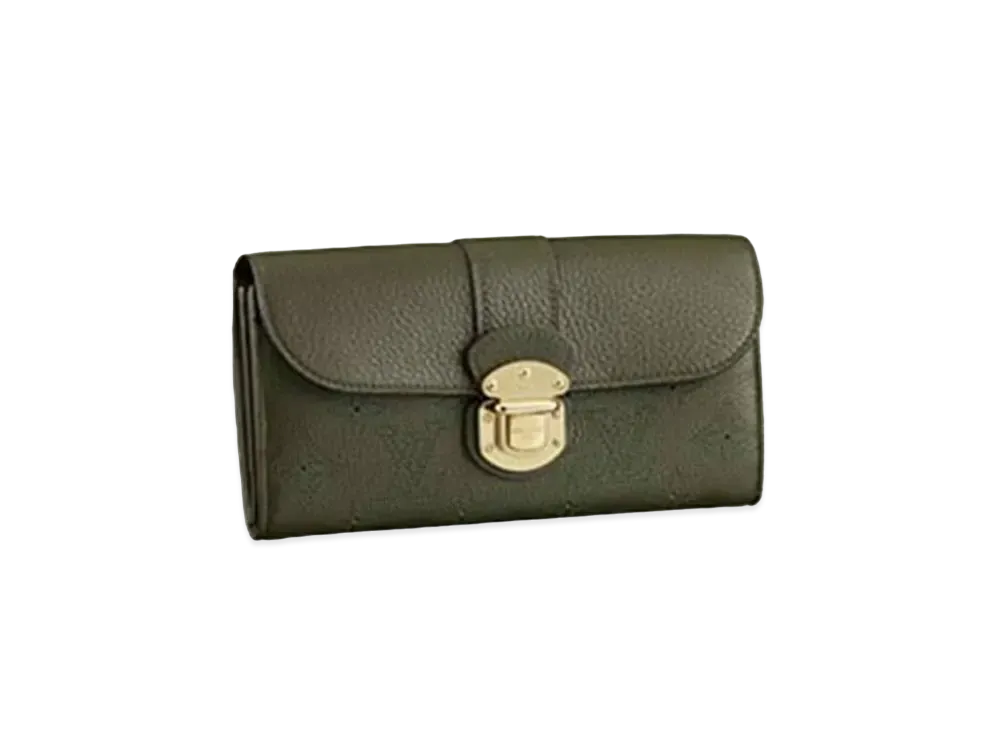Louis Vuitton Iris Wallet Mahina "Emeraude"