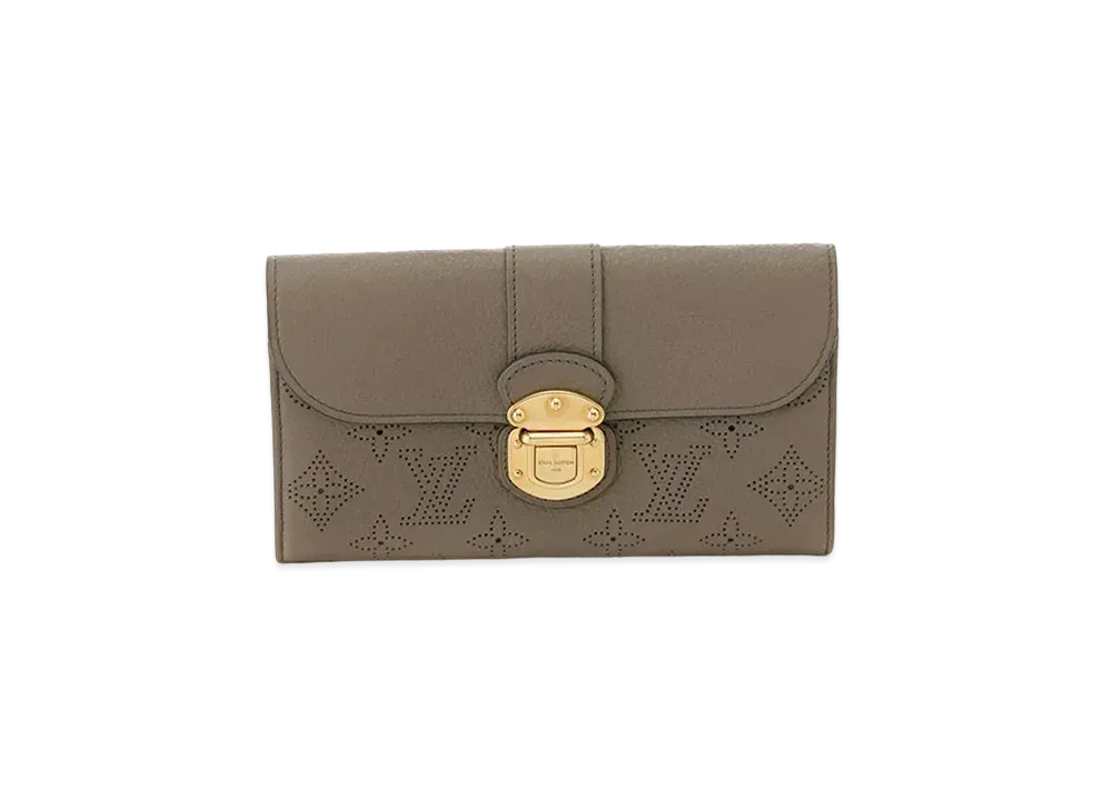 Louis Vuitton Iris Wallet Mahina "Taupe"