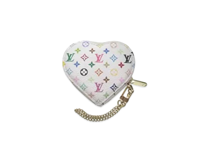 Louis Vuitton Coeur Coin Purse Monogram Multicolor "Blanc"