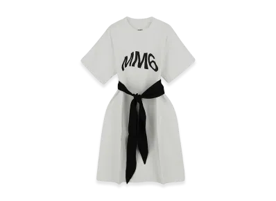 MM6 Maison Margiela Women's Logo T-Shirt Dress "White"