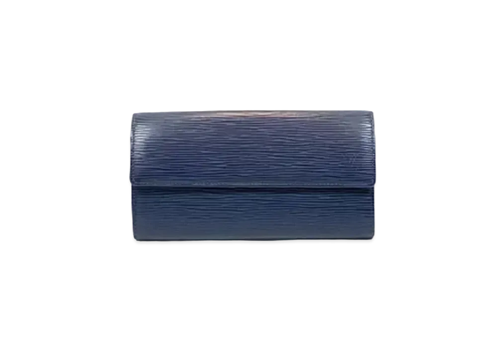 Louis Vuitton Sarah Wallet Epi "Indigo Blue"