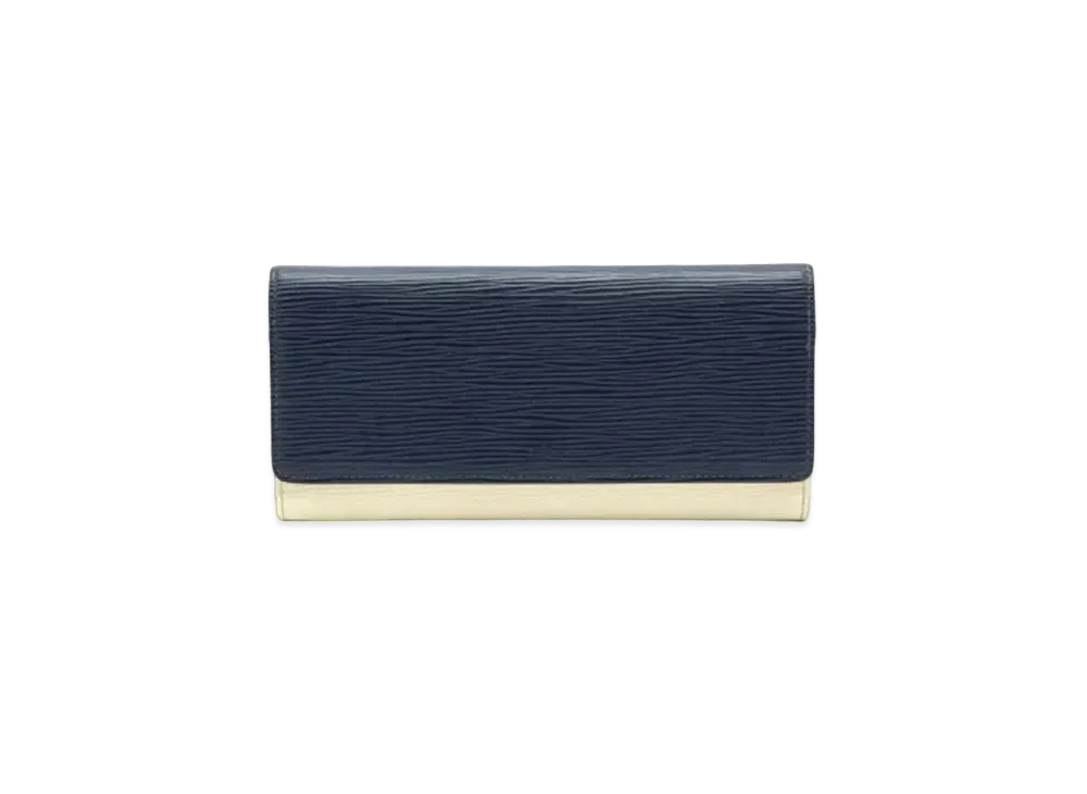 Louis Vuitton Flore Wallet Epi "Indigo Blue"
